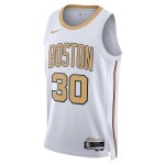 Maillot NBA Boston Celtics Sam Hauser Nike 2025-26 City Edition Blanc Swingman - Homme